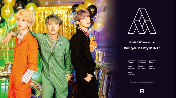 Das südkoreanische Trio M.O.N.T (bekannt aus der TV-Show MIXNINE) kommt mit ihrer 2019 M.O.N.T Global Tour Will you be my MINT? im April 2019 nach Europa und Deutschland >> Otaji | Magazin für #JPop #JRock #KPop #KRock #Mandopop und asiatische Musik