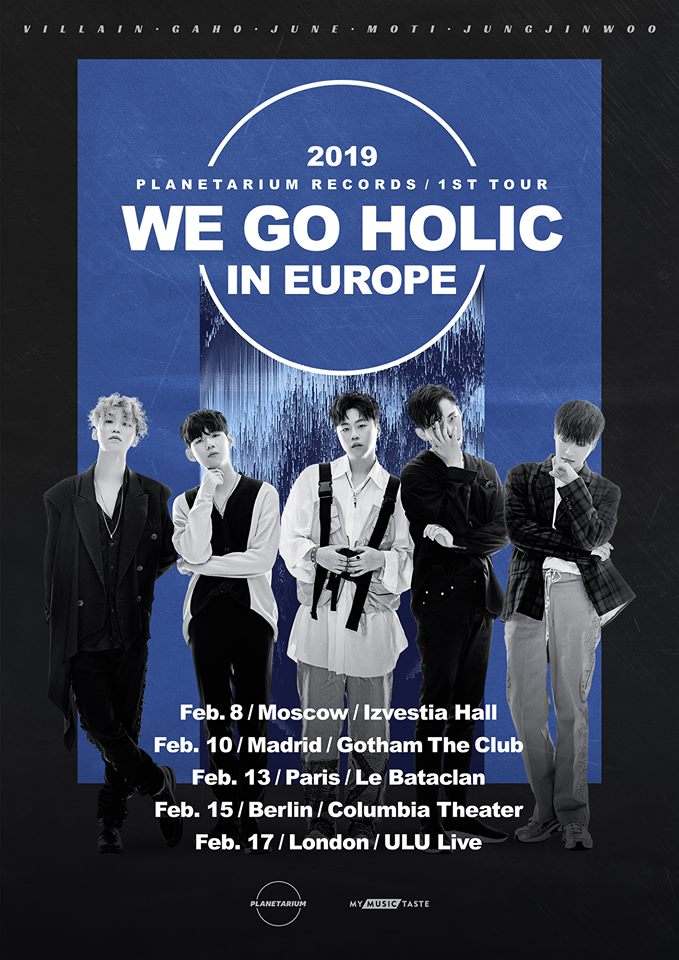 Planetarium Records (PLT) kommen nach Europa: die fünf Sänger beehren im Februar dieses Jahres ihre europäischen und deutschen Fans mit ihrer 2019 PLANETARIUM RECORDS 1ST TOUR "WE GO HOLIC" IN EUROPE >> Otaji | #JPop #JRock #KPop #KRock und #Mandopop
