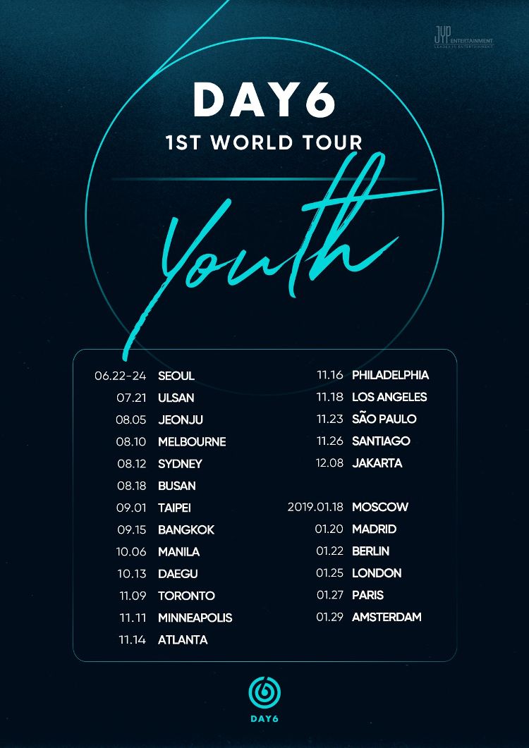 DAY6 1ST WORLD TOUR YOUTH in Berlin, Deutschland.