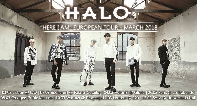 Die südkoreanische Boyband HALO gehen im März 2018 erstmals auf Europa-Tour mit Stop in Deutschland.