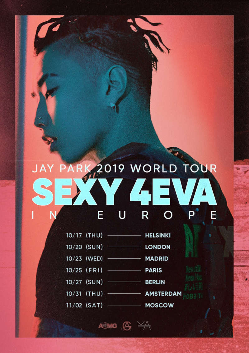 Jay Park (''MOMMAE'', ''V'') kommt mit seiner ''Jay Park 2019 World Tour SEXY4EVA in Europe'' im Oktober 2019 für Konzerte nach Europa und am 27.10.2019 nach Berlin. Tickets gibt es ab 08.06.2019 >> Otaji | #KPop #KRock #KHipHop #JRock #JPop #Mandopop