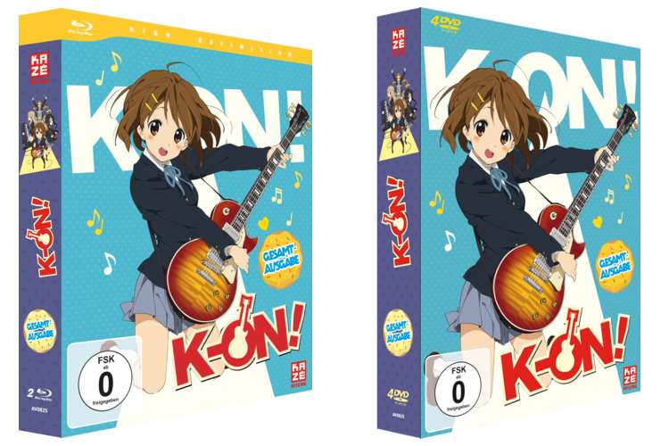 "K-On!" erscheint im Juli 2017 bei KAZÉ Anime in einer Gesamtausgabe auf DVD und erstmals Blu-ray.