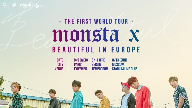 Die südkoreanische Boyband MONSTA X gehen im September 2017 auf Europa Tour mit Halt in Deutschland.