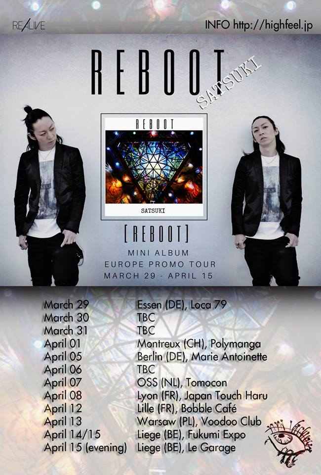 Termine der "Satsuki [REBOOT] MINI ALBUM Europe Promo Tour 2018".