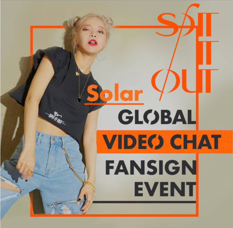 Solar, bekannt als Leader der Girlgroup MAMAMOO (''HIP'', ''gogobebe'') geht gerade steil mit ihrem aktuellen Hit ''SPIT IT OUT'' und erfreut Fans mit ihrem ''Solar Global Video Chat Fansign Event'' im Mai 2020 >> OTAJI | #KPop #RBW #MyMusicTaste #MMT