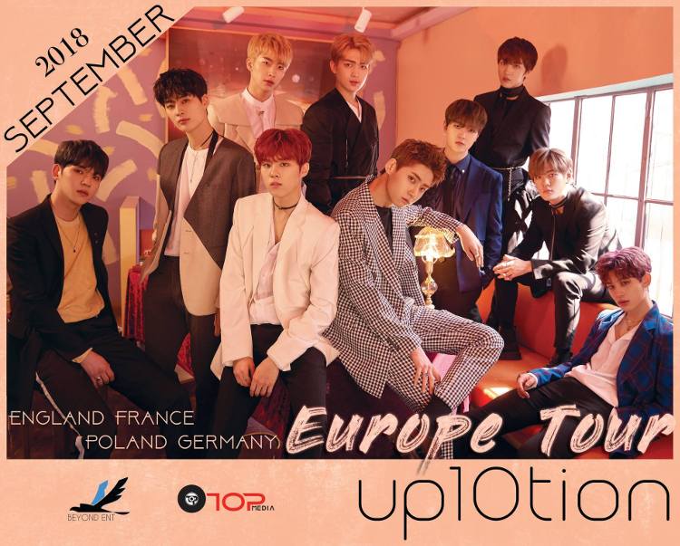 Auch im September 2018 zieht es eine südkoreanische Gruppe nach Europa und Deutschland. Beyond ENT holt UP10TION mit ihrer UP10TION Europe Tour 2018 für Konzerte nach vier europäische Länder.