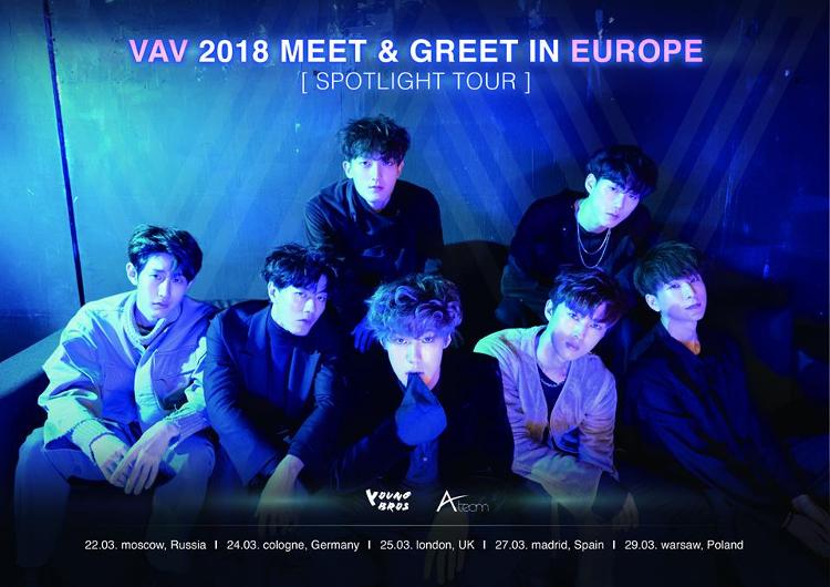 Die Termine der "VAV 2018 MEET & GREET IN EUROPE : SPOTLIGHT TOUR"