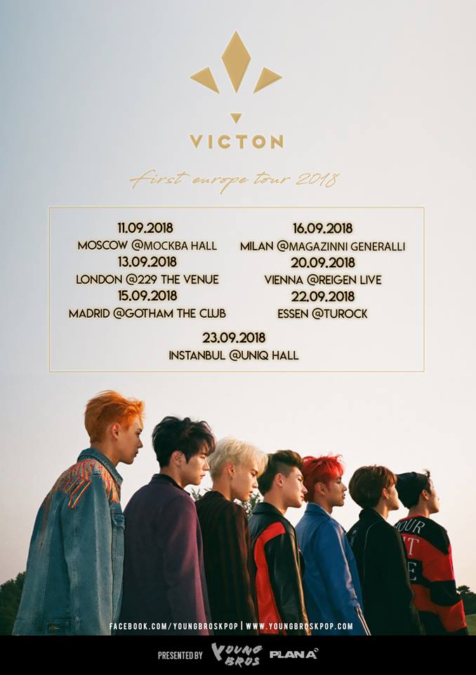 Im September dieses Jahres kommt ein weiterer Künstler nach Europa: mit VICTON und ihrer VICTON First Europe Tour 2018 reiht sich dank YOUNG BROS eine weitere Boygroup aus Südkorea in das sehr stark gefüllte Programm in Europa und Deutschland ein.